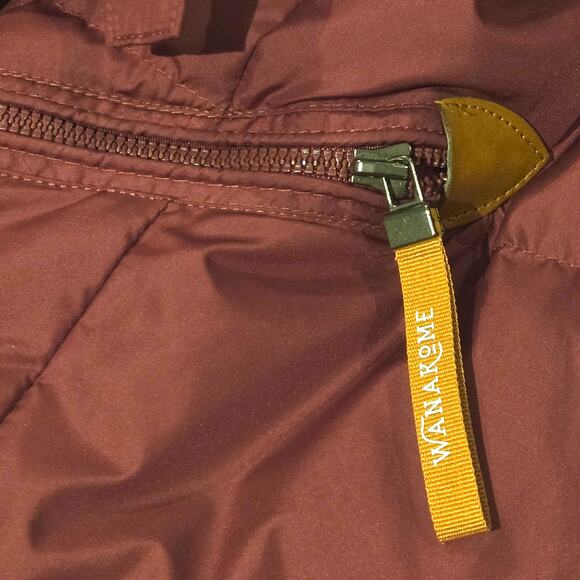 Wanakome Canada Calypso Burgundy Long Quilted Winter Down Coat - Size Med - Picture 12 of 16